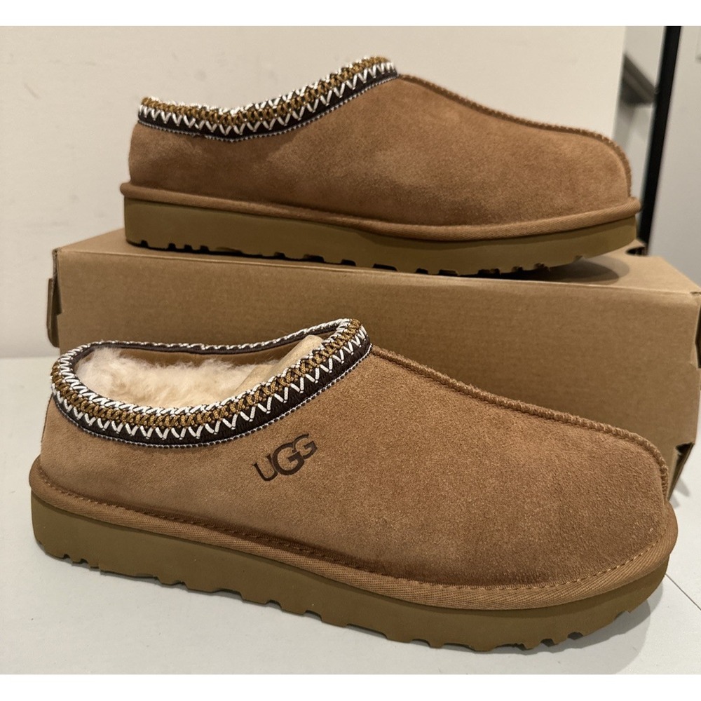 UGG Women Size 10 Tasman II Chestnut Braided Suede Slippers Shoes Cozy SN1174470 - Picture 3 of 14